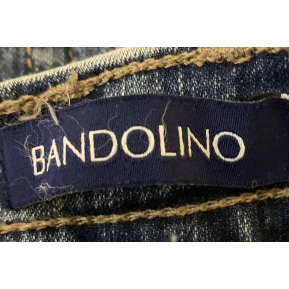 Bandolino Blue Jean Shorts Denim Womens 8P Pockets Belt Loops Zip Button Closure - Picture 5 of 11
